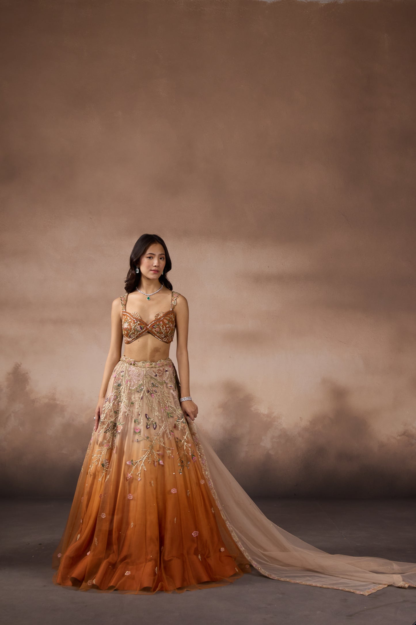 Lila Lehenga Set