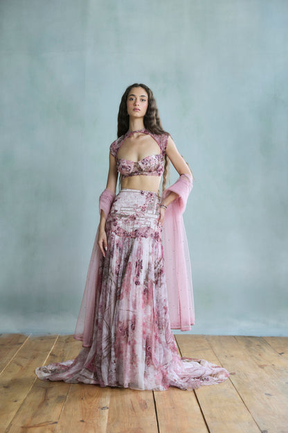 Rosette Lehenga