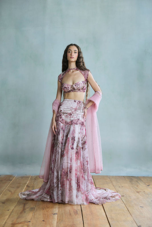 Rosette Lehenga