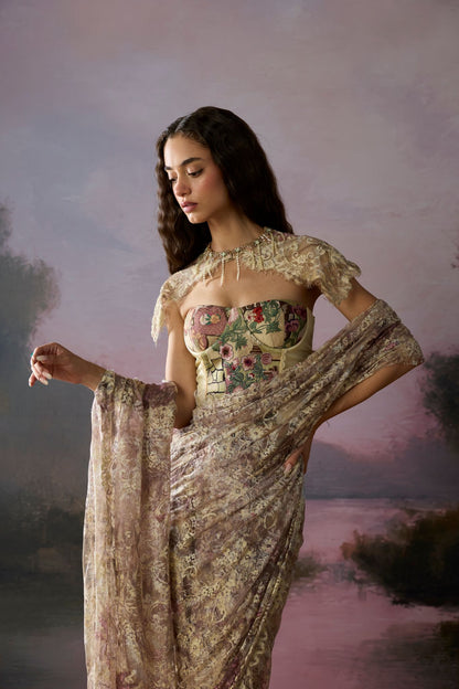 Moonveil Saree
