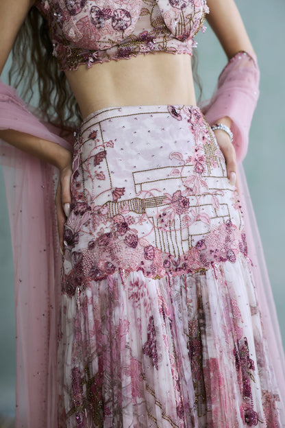 Rosette Lehenga