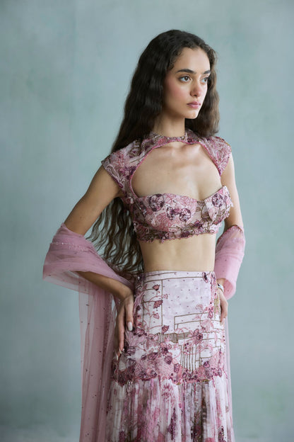 Rosette Lehenga