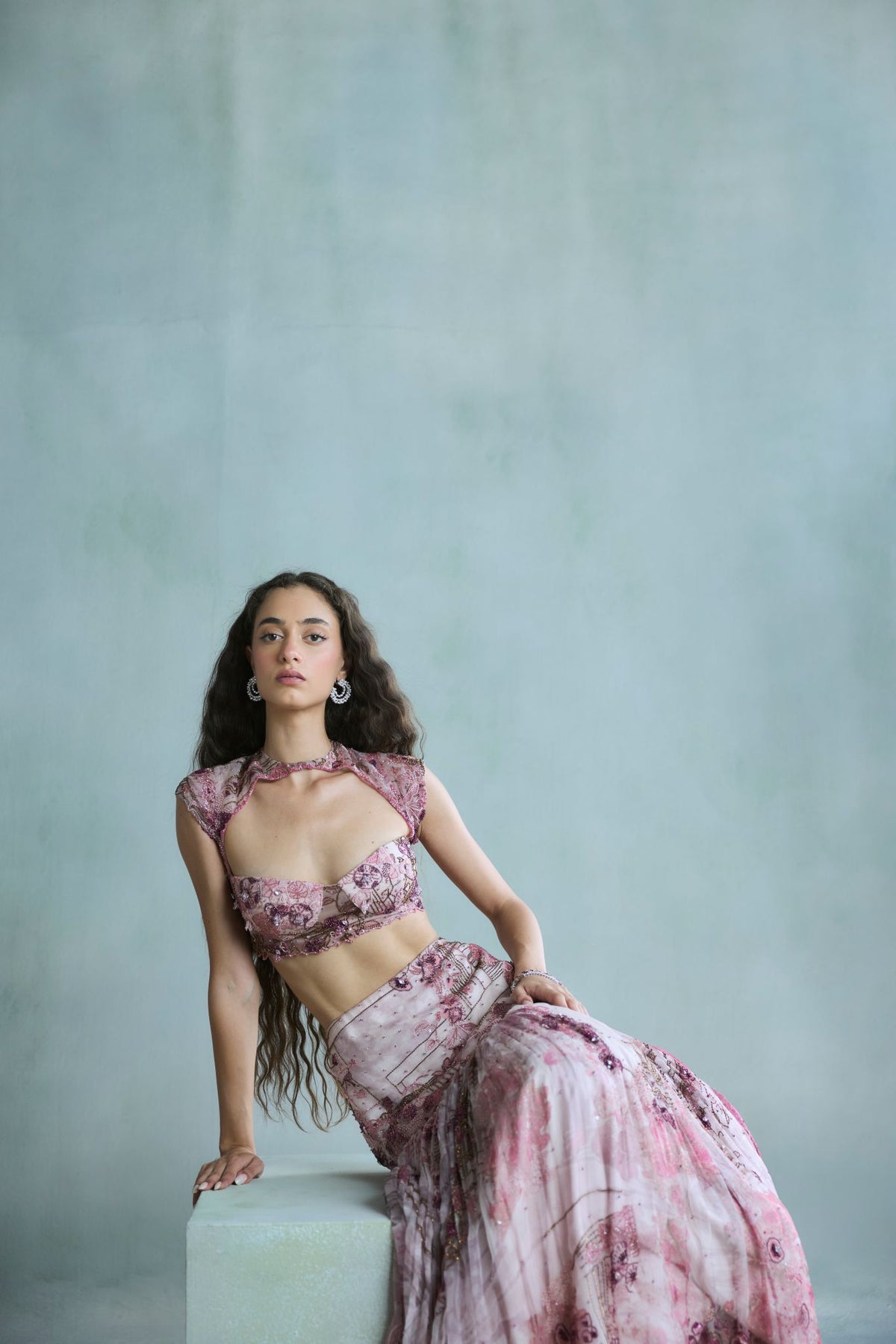 Rosette Lehenga
